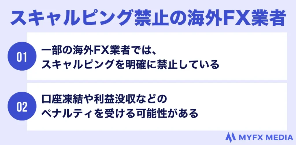 スキャルピング禁止の海外FX業者に注意