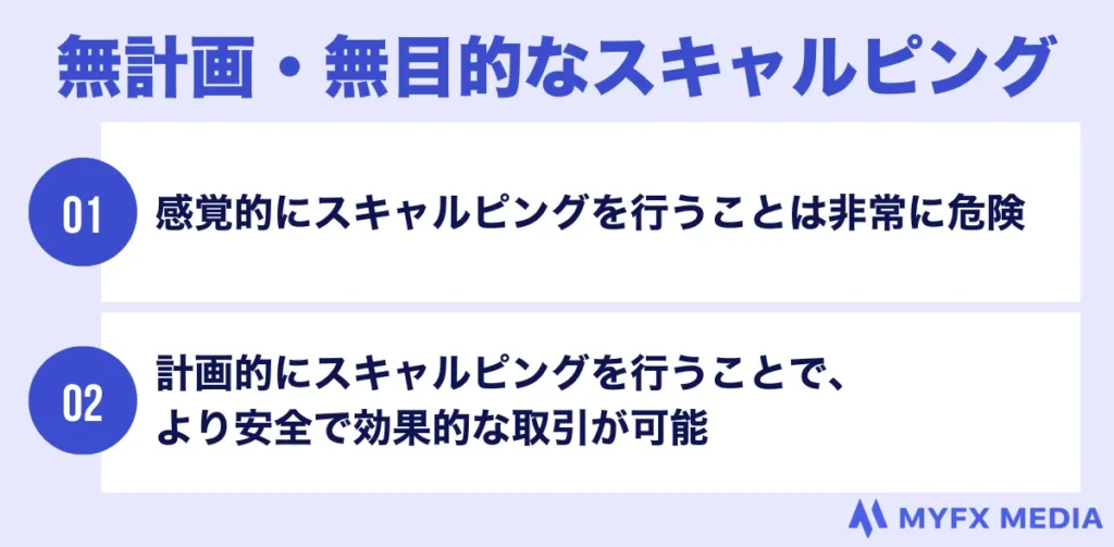 海外FXでは無計画・無目的なスキャルピングはおすすめしない