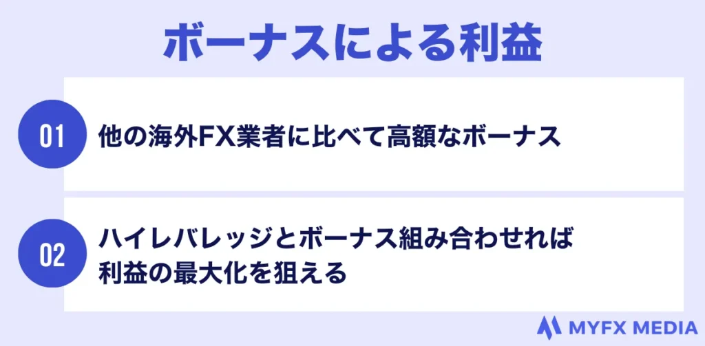 VantageTrading(ヴァンテージ)はボーナスで利益を出したい人におすすめ