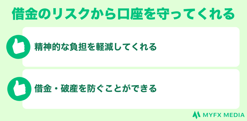 海外fxのゼロカットの借金リスクに関するメリット