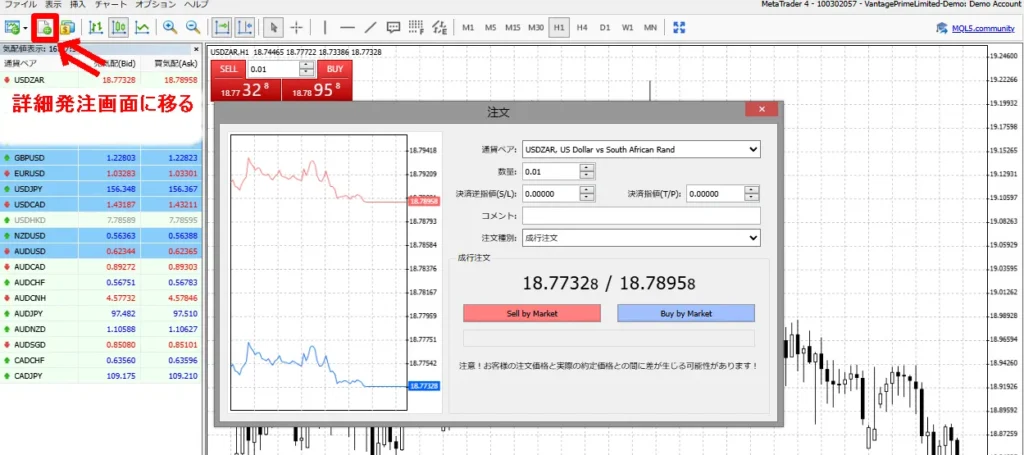 PC版MT4/MT5の使い方②