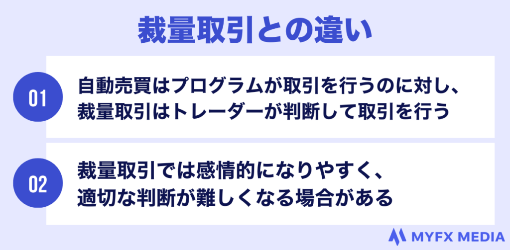 裁量取引との違い