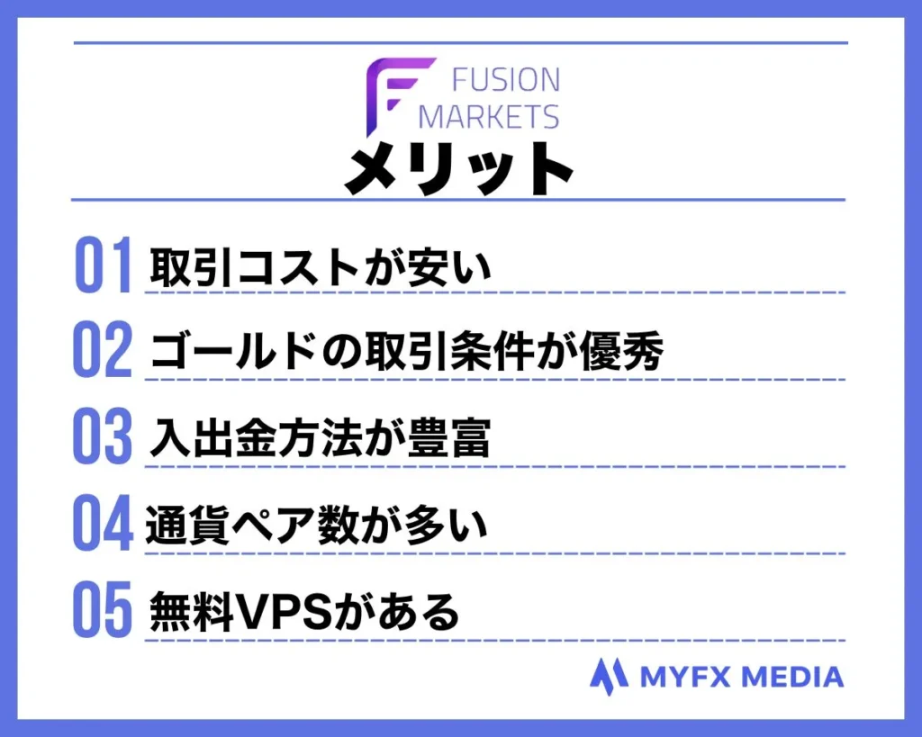 海外FX業者FusionMarketsのメリット