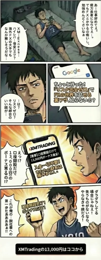 XMTradingは口座開設ボーナス13,000円が受け取れる