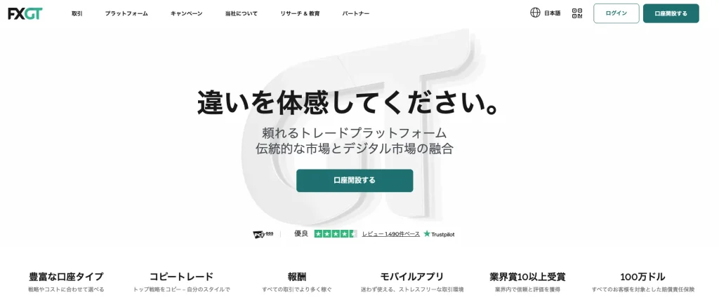 FXGT公式サイト
